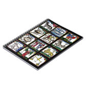 すべての12〔占星術の〕十二宮図シンボルや象徴誕生日星占い記号 ノートブック (左側)