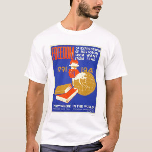 すべての1941 WPAのためのルーズベルトの自由 Tシャツ
