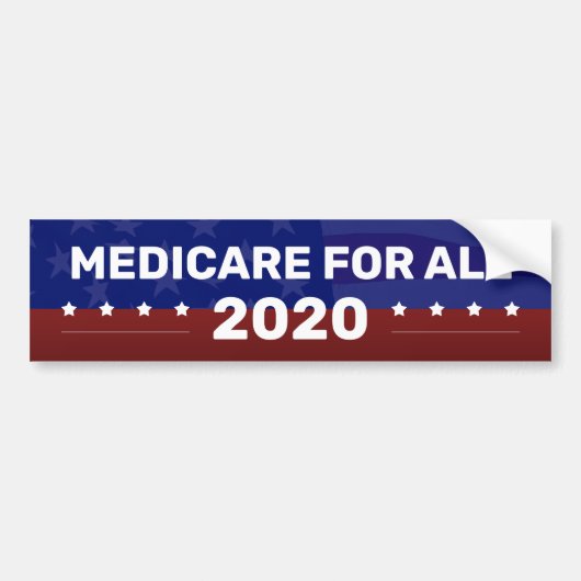 すべての2020年の医療保障 バンパーステッカー (正面)