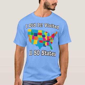 すべての50州の米国の州を訪問 Tシャツ