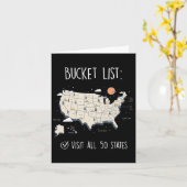 すべての50州を訪問 カード (黄色い花)