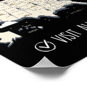 すべての50州を訪問 ポスター (角)