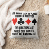 すべての（ブリッジ）手は方向遊に対応 クッション (ブランケット)