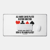 すべての(ブリッジ)手は方向遊に対応 デスクマット (キーボード&マウス)