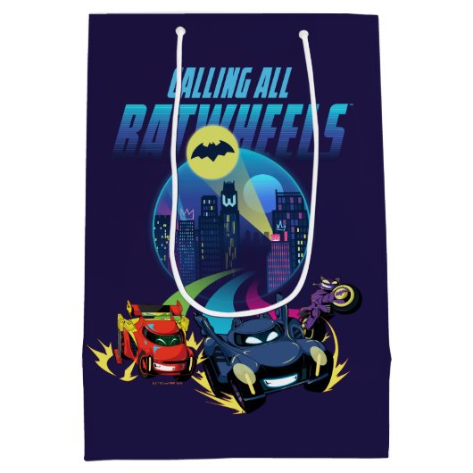 すべてのBatwheelsを呼び出す™ ミディアムペーパーバッグ (裏面)