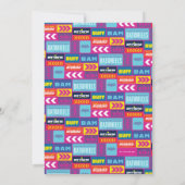 すべてのBatwheelsを呼び出す™子供の誕生日 招待状 (裏面)