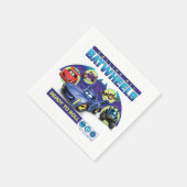 すべてのBatwheels™を呼び出す – 準備完了転が スタンダードカクテルナプキン (角)