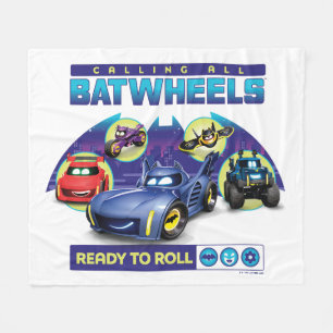 すべてのBatwheels™を呼び出す – 準備完了転が フリースブランケット