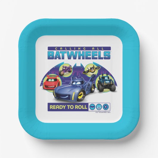 すべてのBatwheels™を呼び出す – 準備完了転が ペーパープレート (正面)