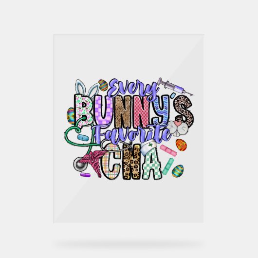 すべてのBunnys お気に入りの CNA アクリルサイン (正面)