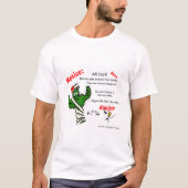 すべてのCactiに通知 – 人間は危険である! Tシャツ (正面)