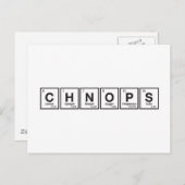 すべてのCHNOPS ポストカード (正面/裏面)
