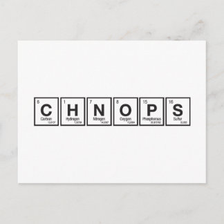 すべてのCHNOPS ポストカード