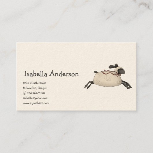 すべてのdemの恵み · ヒツジ 名刺 (正面)