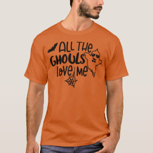 すべてのGhouls私シーズンブー不気味クルーホールを愛する Tシャツ