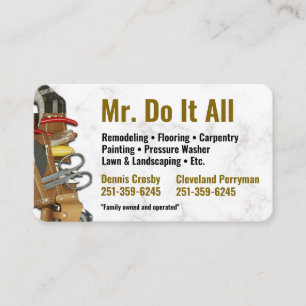 すべてのHandyman Business Card Family所有 名刺