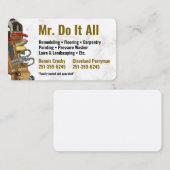 すべてのHandyman Business Card Family所有 名刺 (正面/裏面)