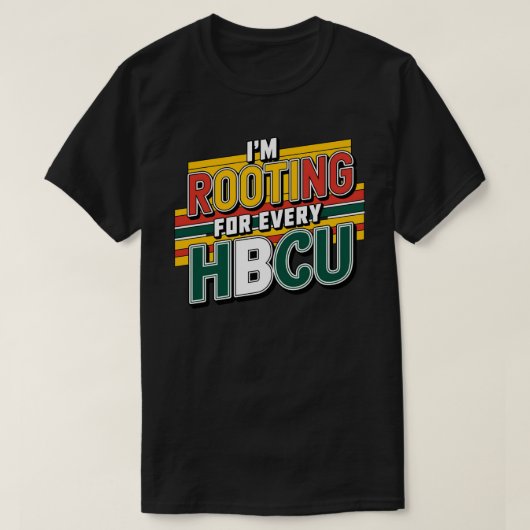 すべてのHBCUを応援している Tシャツ (デザイン正面)