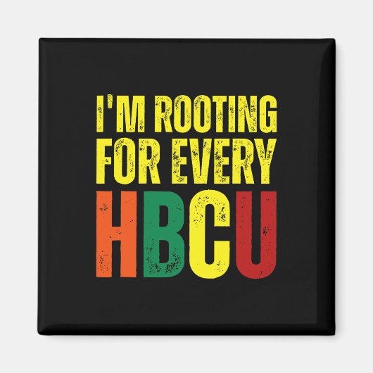 すべてのHbcuブラック歴史大学Graduの発根 マグネット (正面)