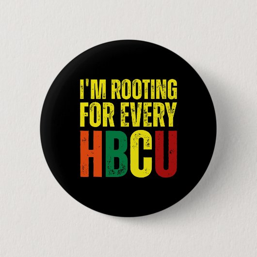 すべてのHbcuブラック歴史大学Graduの発根 缶バッジ (正面)