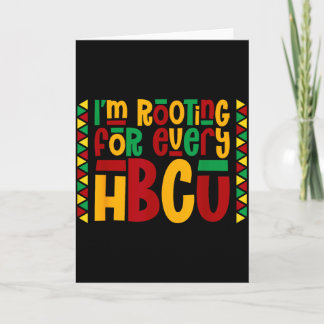 すべてのHBCU（歴史的黒人大学）を応援しています カード