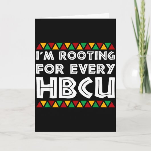 すべてのHBCU（歴史的黒人大学）を応援しています カード (正面)