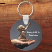 すべてのLIFEは大切- Keychainに到達 キーホルダー (正面)
