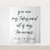 すべてのMy Tomorrowsの結婚Photo Prop背景 タペストリー (正面)