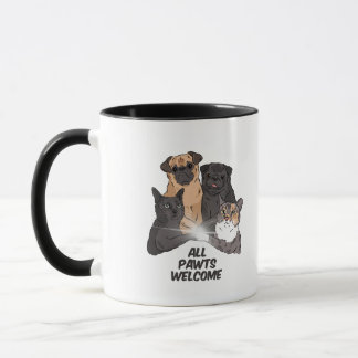 すべてのPawtsウェルカムコンボマグカップ, 11 oz マグカップ