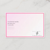 すべてのPinks Online Bizロゴ 名刺 (裏面)