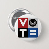 すべてのRBG平等に投票 缶バッジ (正面&裏面)