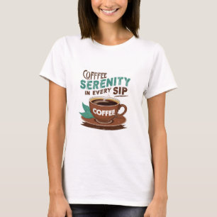 すべてのSIPでのコーヒーの静かさ Tシャツ