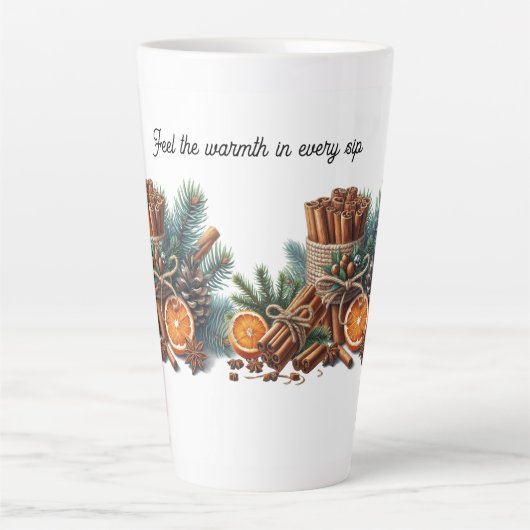 すべてのsipで暖かさをフェスティバルジョーマグカップ カフェラテマグ (正面)