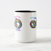 すべてのsipに属する – 自閉症パズルマグ ツートーンマグカップ (中央)