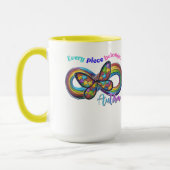 すべてのsipに属する – 自閉症パズルマグ マグカップ (左)