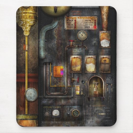 すべてのSteampunk -コーヒーのためのそれ マウスパッド (正面)