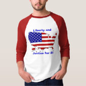 すべてのTシャツの自由と正義 Tシャツ (正面)