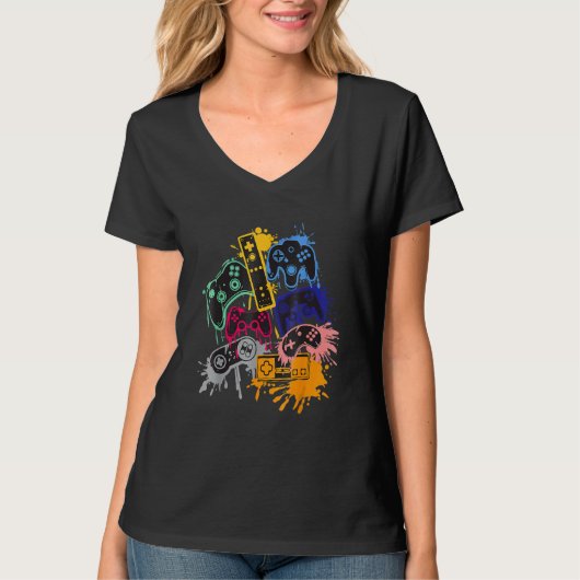 すべてのThingsを制御するビデオゲームコントローラ1 Tシャツ (正面)