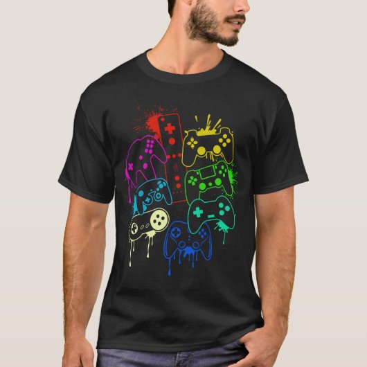 すべてのThingsビデオゲームコントローラを制御3 Tシャツ (正面)