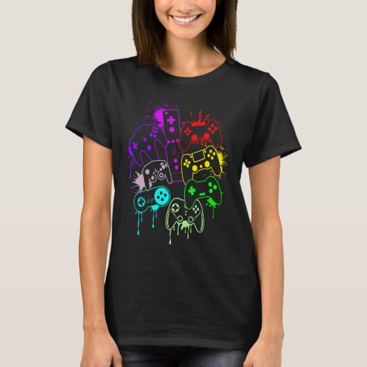 すべてのThingsビデオゲームコントローラを制御 Tシャツ (正面)
