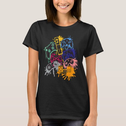 すべてのThingsビデオゲームコントローラを制御 Tシャツ (正面)