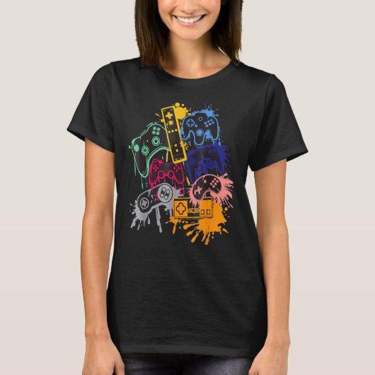 すべてのThingsビデオゲームコントローラを制御 Tシャツ (正面)