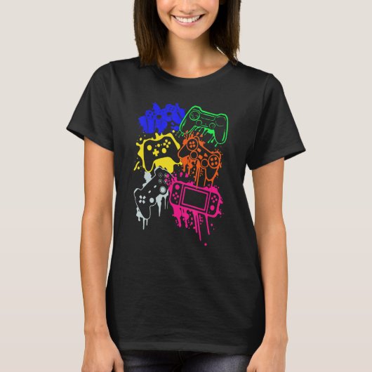 すべてのThingsビデオゲームコントローラを制御 Tシャツ (正面)