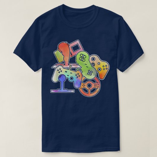 すべてのThingsビデオゲームコントローラクリスマスを制御 Tシャツ (デザイン正面)