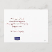 すべてのUsカードからのビジネス・シーズンの挨拶 シーズンポストカード (裏面)