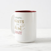すべてのWants Is Silentママ夜 ツートーンマグカップ (正面左)