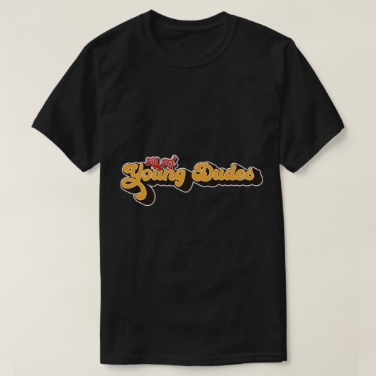 すべてのYoung Dudesレトロロゴシール Tシャツ (デザイン正面)