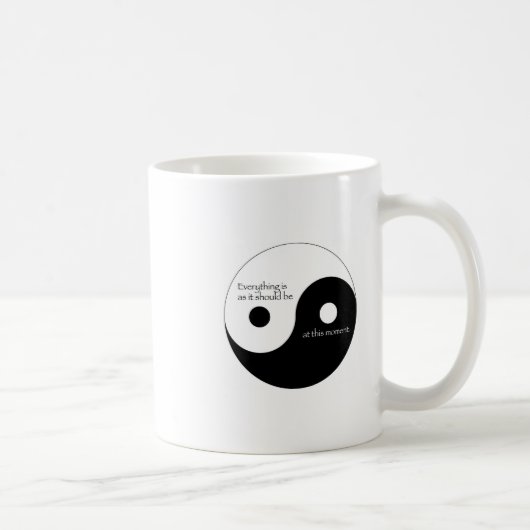 すべてはあるべきであると同時にあります コーヒーマグカップ (右)