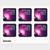 すべてはいつも私の引用文 スクエアシール (シート)