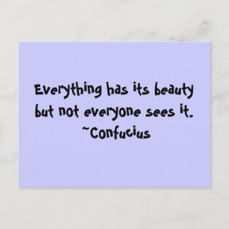 すべてはその美しさを持っている ポストカード